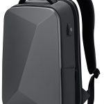 FENRUIEN Anti Theft Laptop Backpack for Men, Expandable Waterproof Hardshell Backpack with USB Port, Black Business Travel Computer Bag 15.6 Inch